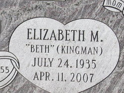 Elizabeth Marie “Beth” <I>Kingman</I> Prockish 