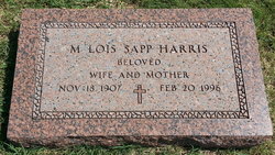 Maude Lois <I>Sapp</I> Harris 