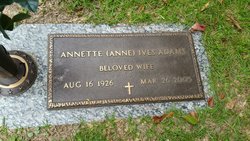 Annette Lawrence “Anne” <I>Ives</I> Adams 