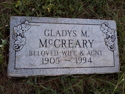 Gladys M <I>Guentzel</I> McCreary 