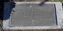 Pvt William I Sherman Jr.