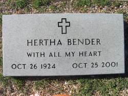 Hertha Maria <I>Riegl</I> Bender 