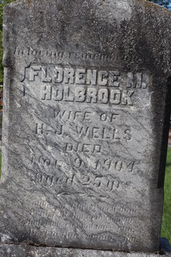 Florence Mabel <I>Holbrook</I> Wells 