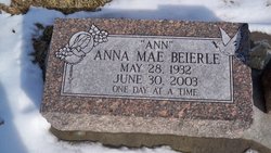 Anna Mae “Ann” <I>Roddy</I> Beierle 