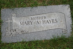 Mary A <I>O'Brien</I> Hayes 