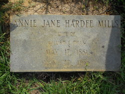 Annie Jane <I>Hardee</I> Mills 