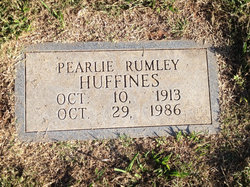 Pearlie <I>Rumley</I> Huffines 