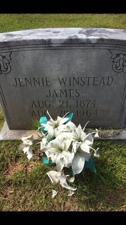 Laura Virginia “Jennie” <I>Winstead</I> James 