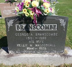 Nellie M <I>Macdougall</I> Branscombe 