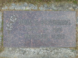 Avis G Browning 