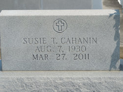 Mrs Susie <I>Theal</I> Cahanin 