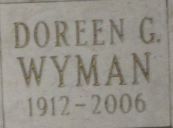 Doreen Guthrie <I>Gordon</I> Anderson Wyman 