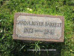 Sabina Edna <I>Bever</I> Barrett 