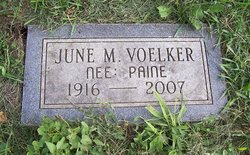 June M <I>Paine</I> Voelker 