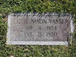 Francis Elizabeth “Lizzie” <I>Nixon</I> Vasser 
