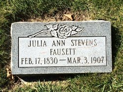 Julia Ann <I>Stevens</I> Fausett 