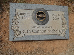 Ruth <I>Cannon</I> Nichols 