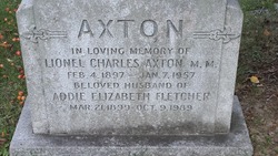 Addie Elizabeth <I>Fletcher</I> Axton 