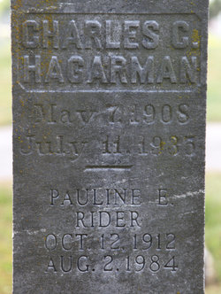 Pauline E <I>Null</I> Hagarman Rider 