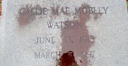 Callie Mae <I>Mobley</I> Watson 