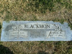 Allie Lee <I>Tanner</I> Blackmon 