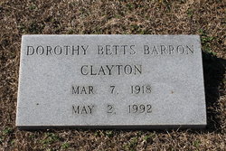 Dorothy <I>Betts</I> Clayton 