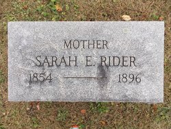 Sarah E. <I>Alleman</I> Rider 