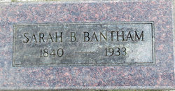 Sarah B. <I>Myers</I> Bantham 