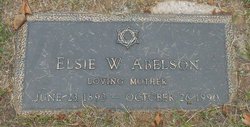 Elsie W Abelson 