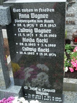 Anna <I>Kilger</I> Wagner 
