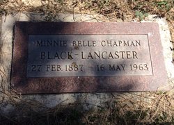 Minnie Bell <I>Chapman</I> Black 