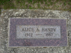 Alice <I>Bondly</I> Handy 