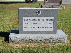 Geraldine P <I>Prior</I> Adams 