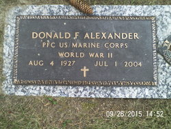 PFC Donald F. Alexander 