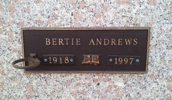 Alberta “Bertie” <I>Chancellor</I> Andrews 