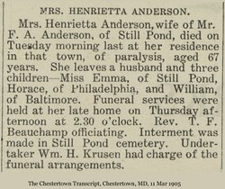 Henrietta Anderson 