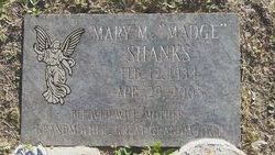 Mary Madeline “Madge” <I>Frey</I> Shanks 