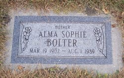 Alma Sophie <I>Christianson</I> Bolter 