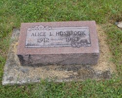 Alice L <I>Cook</I> Hosbrook 