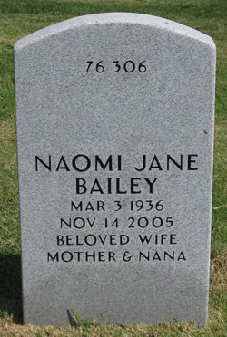 Naomi Jane <I>Blackwell</I> Bailey 