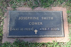 Josephine Leila “Josie Lee” <I>Smith</I> Comer 