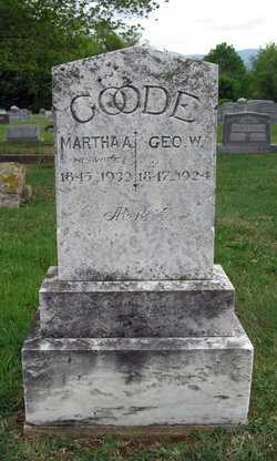 Martha Ann <I>Offenbacker</I> Goode 