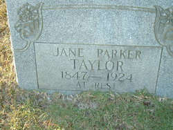 Mary Jane <I>Parker</I> Taylor 