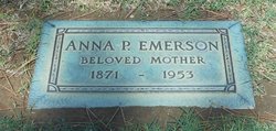 Anna P <I>Smith</I> Emerson 