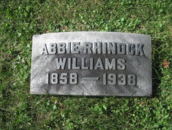 Abigail “Abbie” <I>Rhinock</I> Adams  Brown Williams 