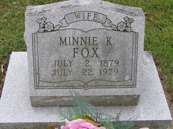 Minnie K Fox 