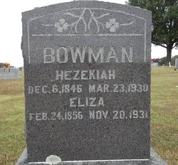 Eliza Jane <I>Johnson</I> Bowman 