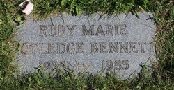 Ruby Marie <I>Rutledge</I> Bennett 