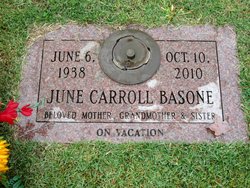 June <I>Carroll</I> Basone 
