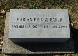 Lillian Marian <I>Briggs</I> Baker 